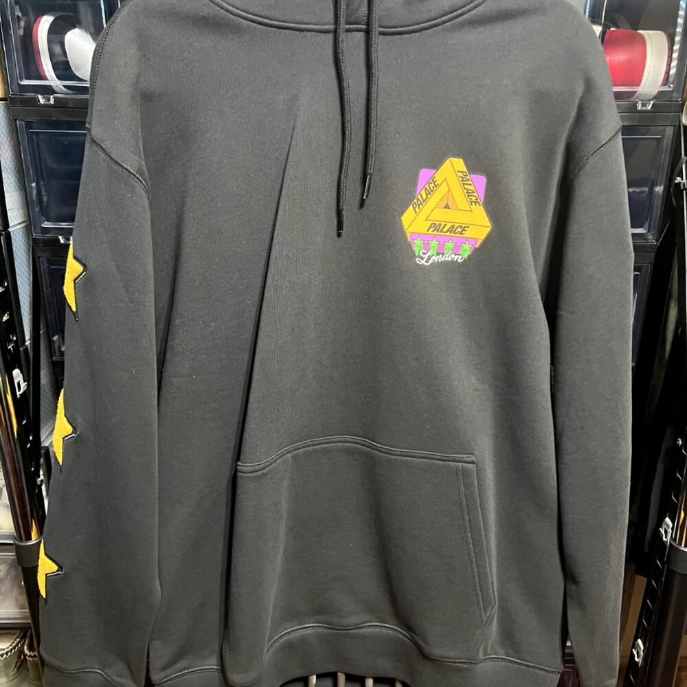 Palace Skateboards Start It Up Hoodie Heavy Weight Chenile Stars On Sleeve